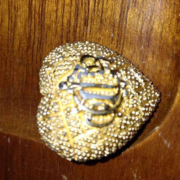 Vintage Christian Dior heart pin brooch signed Chr Dior made in Germany - Picture 11 of 12